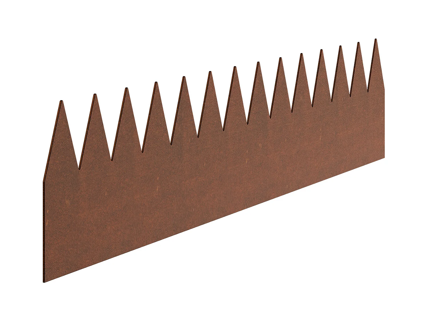 Bordures de Jardin en Acier SucceBuy Résistantes aux Intempéries, 1016x152,4 mm, Lot de 6