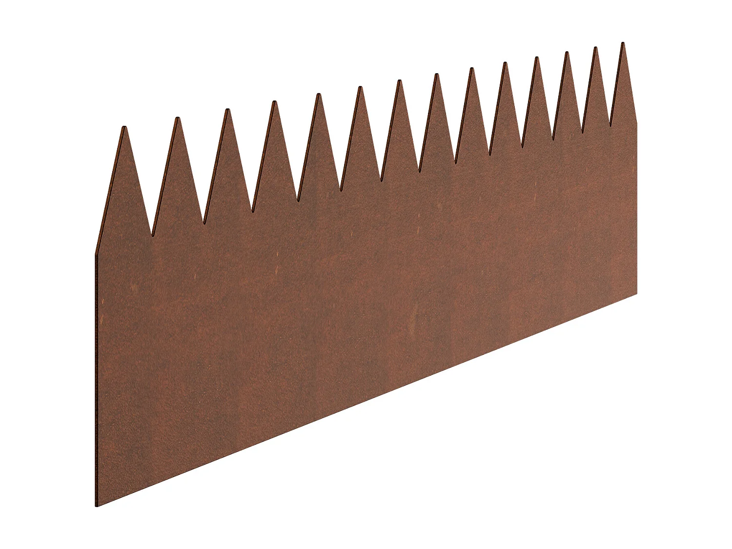 Bordures de Jardin en Acier SucceBuy Résistantes aux Intempéries, 1016x203,2mm, Lot de 6