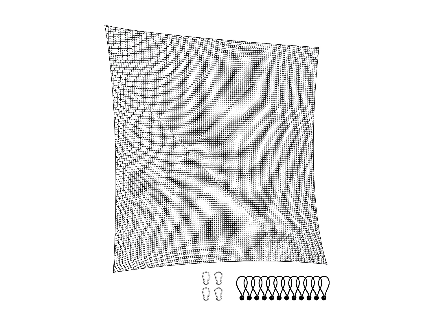 Siatka Treningowa do Golfa SucceBuy 25,4 x 38,1 cm, Wewnętrzna Siatka Uderzeniowa do Baseballu, Piłki Nożnej, Hokeja