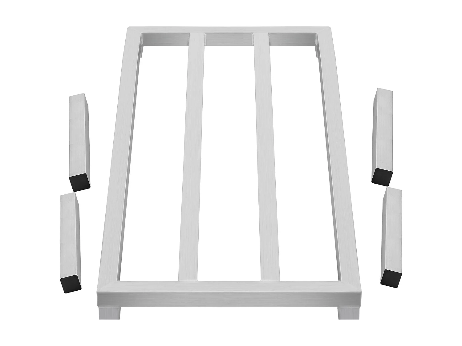 Étagère de Rangement, SucceBuy Support de Calage en Aluminium Support de Calage Stationnaire Support de Rangement 121.92 × 50.8 × 30.48 cm