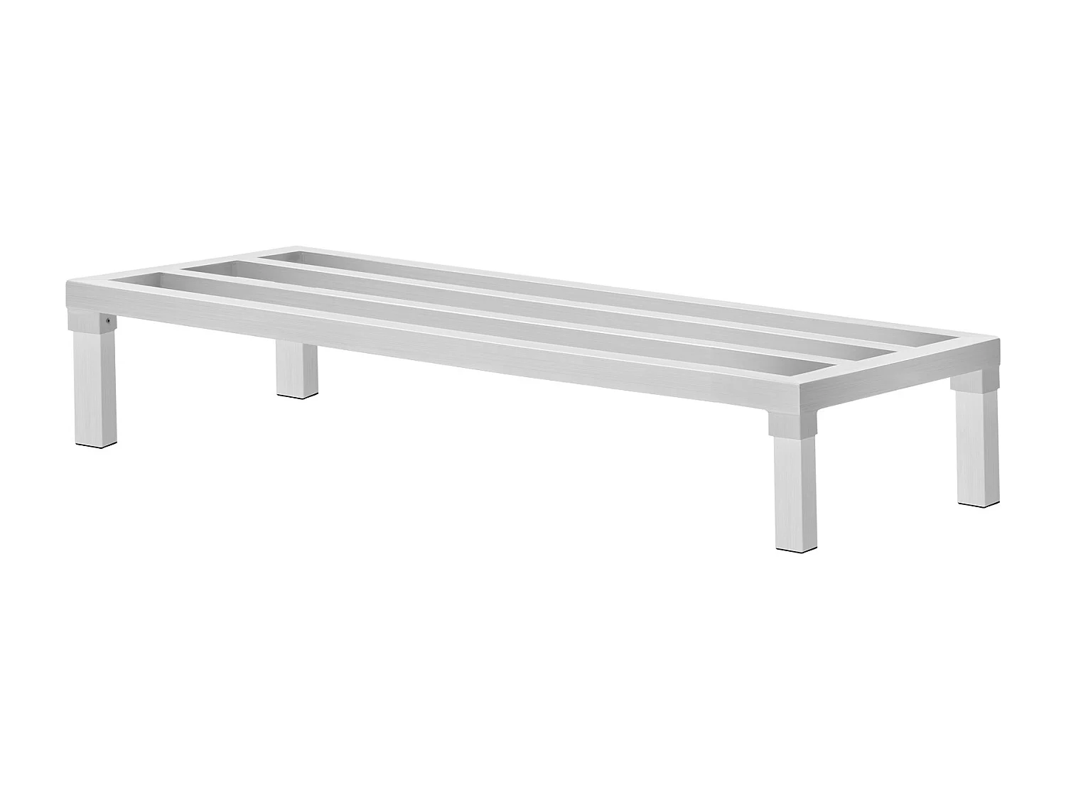 Étagère de Rangement, SucceBuy Support de Calage en Aluminium Support de Calage Stationnaire 121.92 × 50.8 × 20.32 cm Support de Rangement