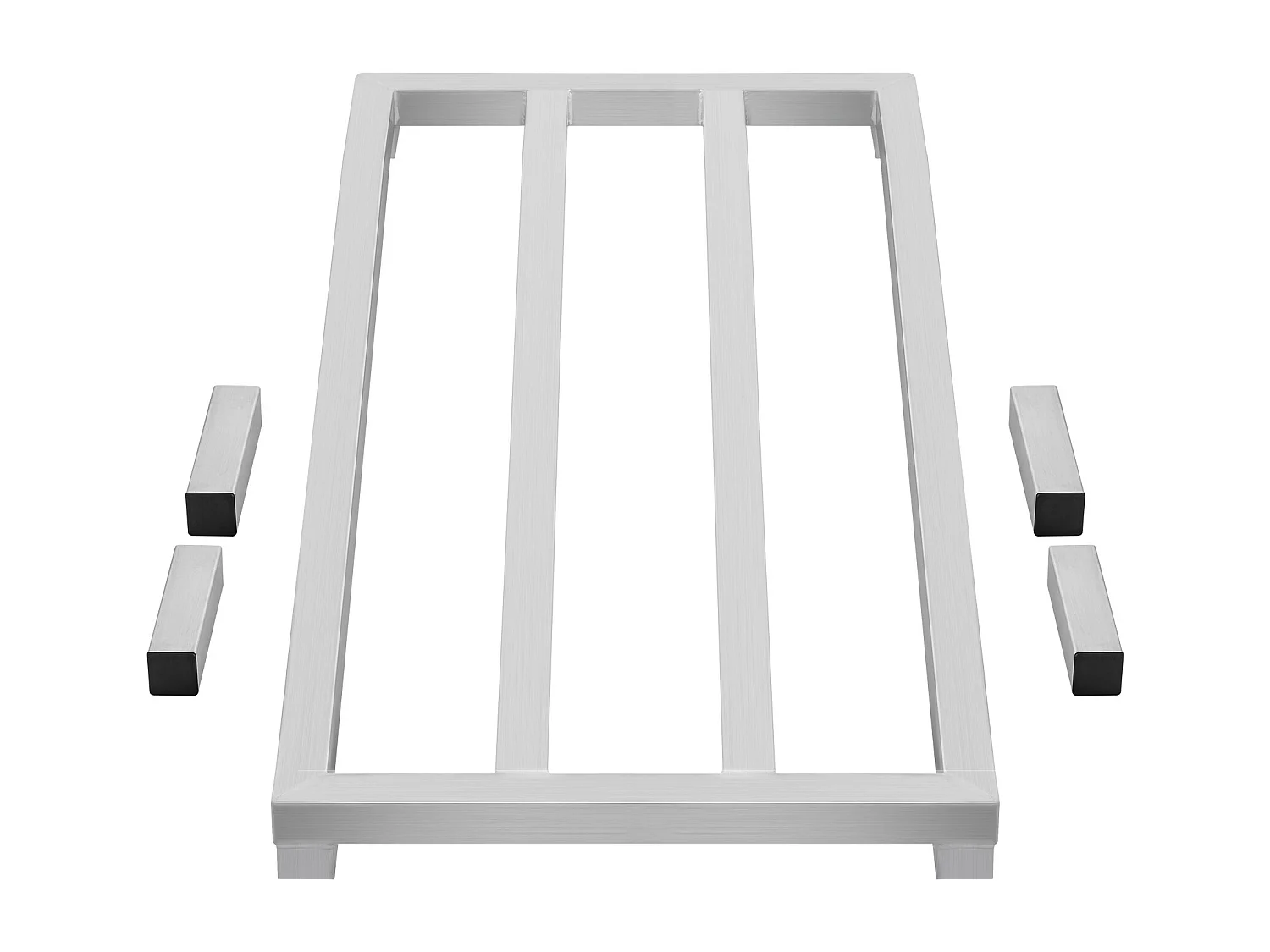 Étagère de Rangement, SucceBuy Support de Calage en Aluminium Support de Calage Stationnaire 121.92 × 50.8 × 20.32 cm Support de Rangement