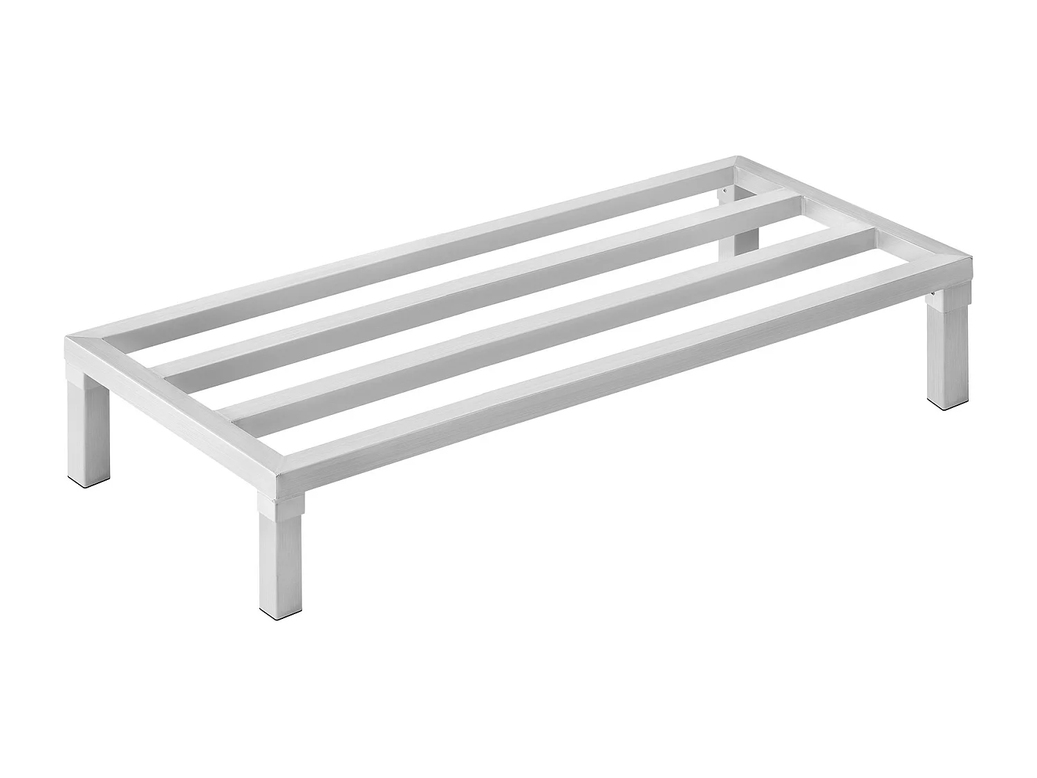 Étagère de Rangement, SucceBuy Support de Calage en Aluminium Support de Calage Stationnaire 121.92 × 50.8 × 20.32 cm Support de Rangement