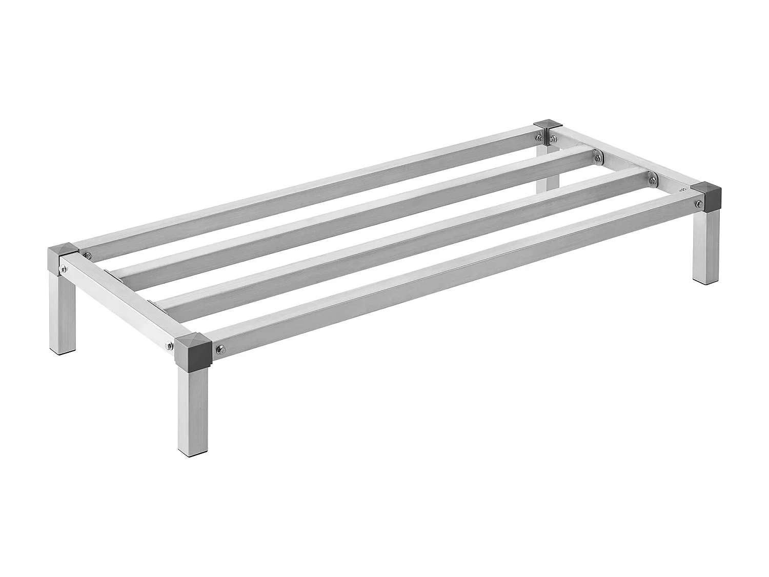 Étagère de Rangement, SucceBuy Rack de Calage en Aluminium 121.9 × 50.8 × 20.32 cm Capacité de 454 kg