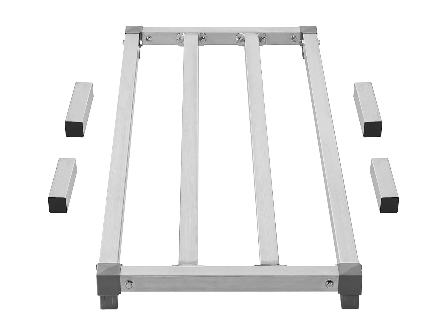 Étagère de Rangement, SucceBuy Rack de Calage en Aluminium 121.9 × 50.8 × 20.32 cm Capacité de 454 kg