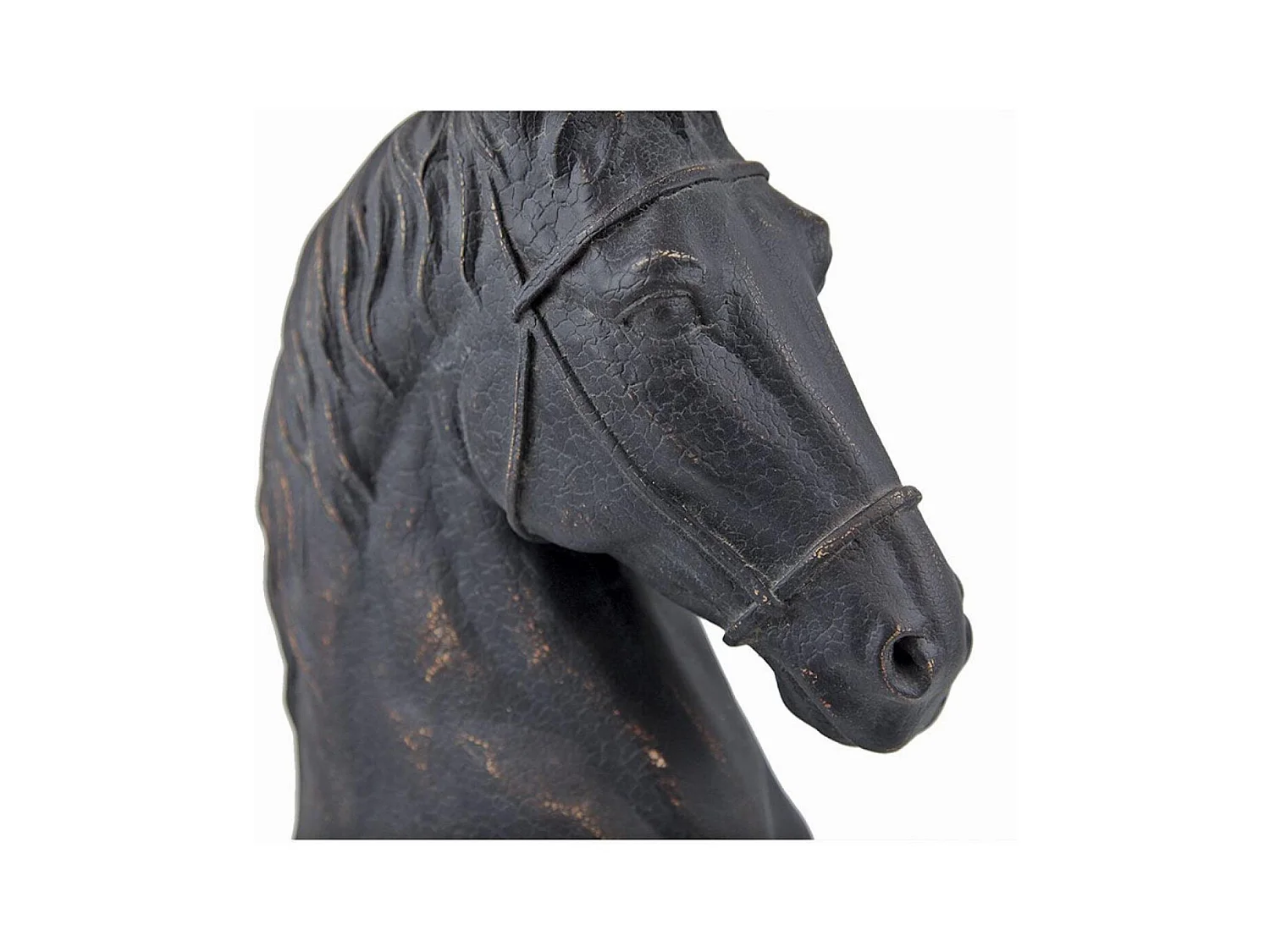 Statue cavalier Résine Noir - Chic Interior's