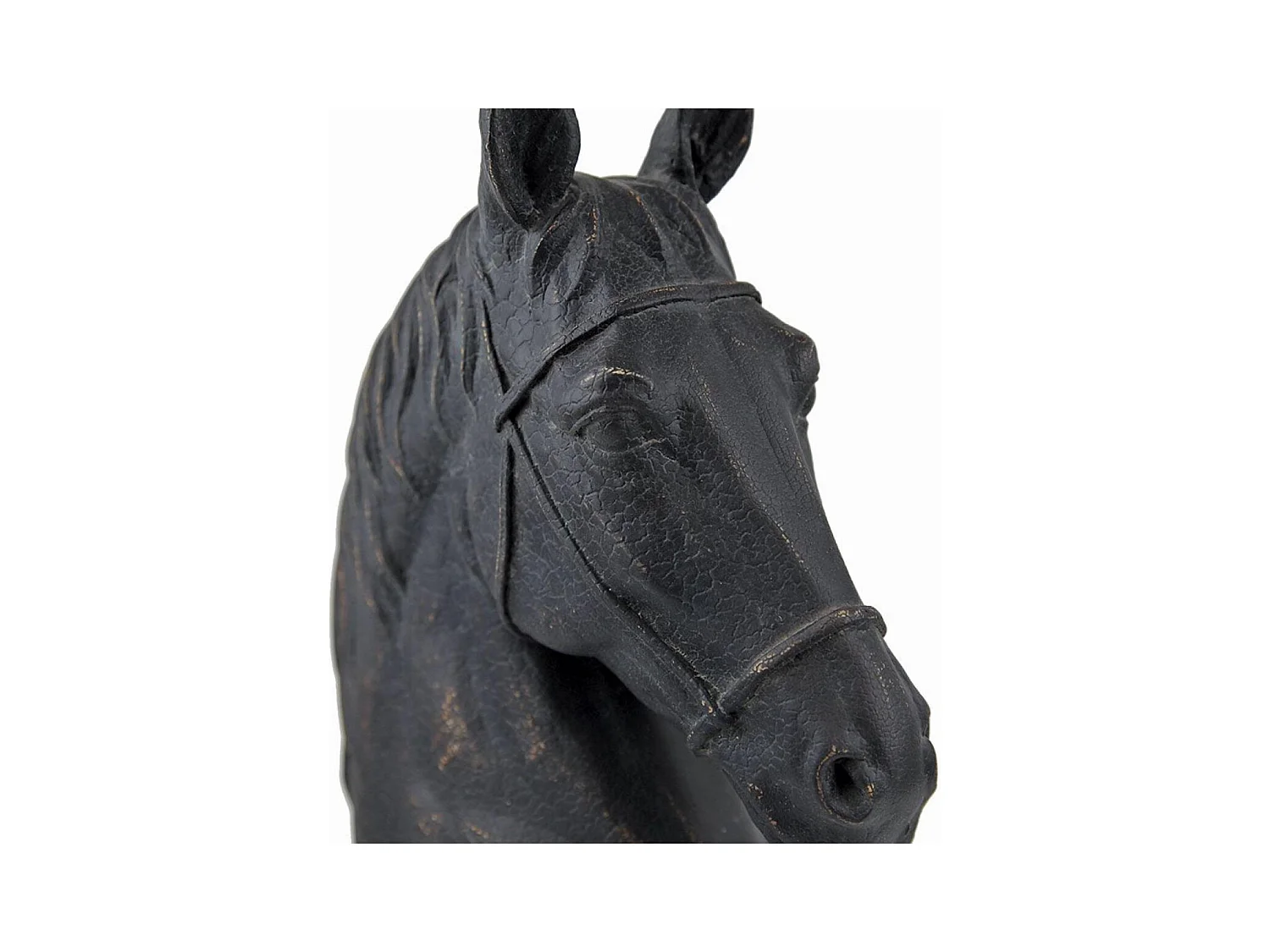 Statue cavalier Résine Noir - Chic Interior's