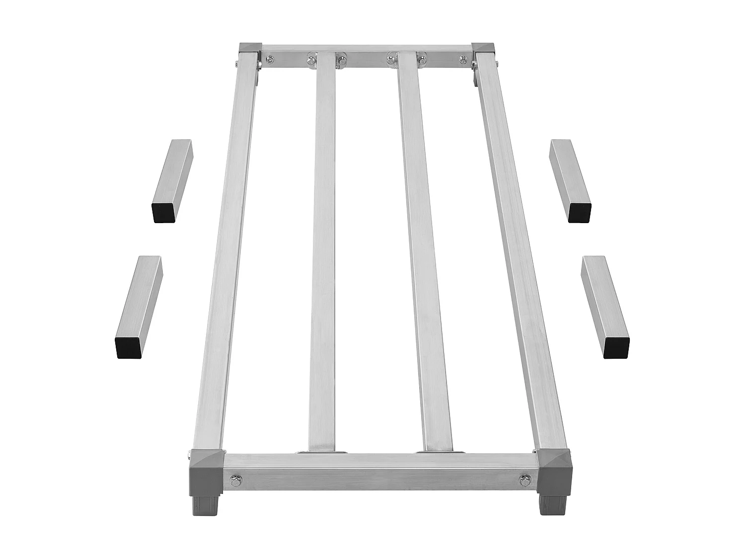 Opbergplank, SucceBuy Aluminium Plankbeugel Stationaire Plankbeugel Opbergrek 152,4 × 50,8 × 30,48 cm