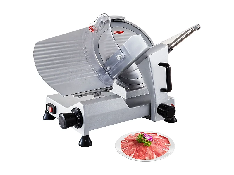 Affettatrice di Carne SucceBuy Elettrica Commerciale 320 W, Lama di 30CM, Taglio-Salumi 350-400 giri/min