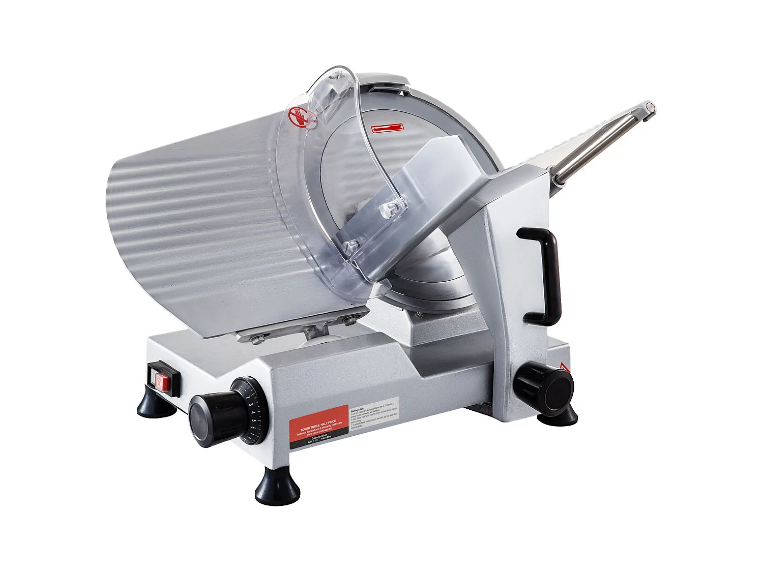 Trancheuse à Viande SucceBuy Électrique Commerciale 320 W, Lame de 30CM, Coupe-Charcuterie 350-400 tr/min