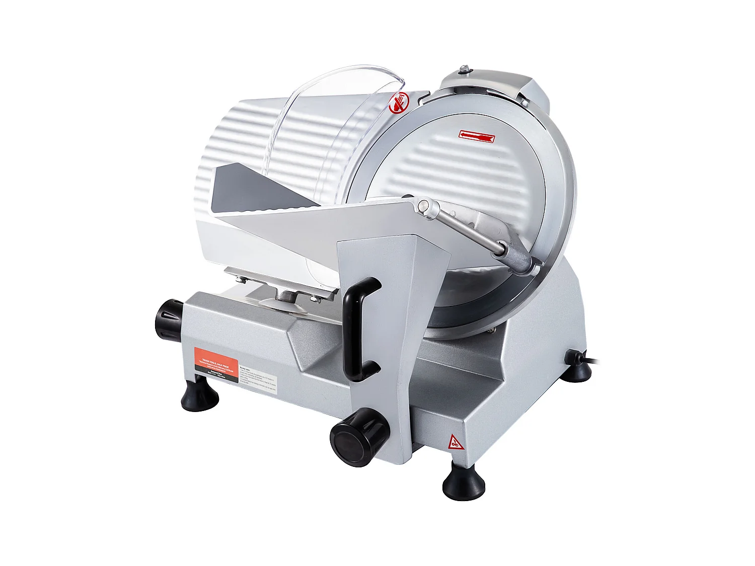 Trancheuse à Viande SucceBuy Électrique Commerciale 320 W, Lame de 30CM, Coupe-Charcuterie 350-400 tr/min