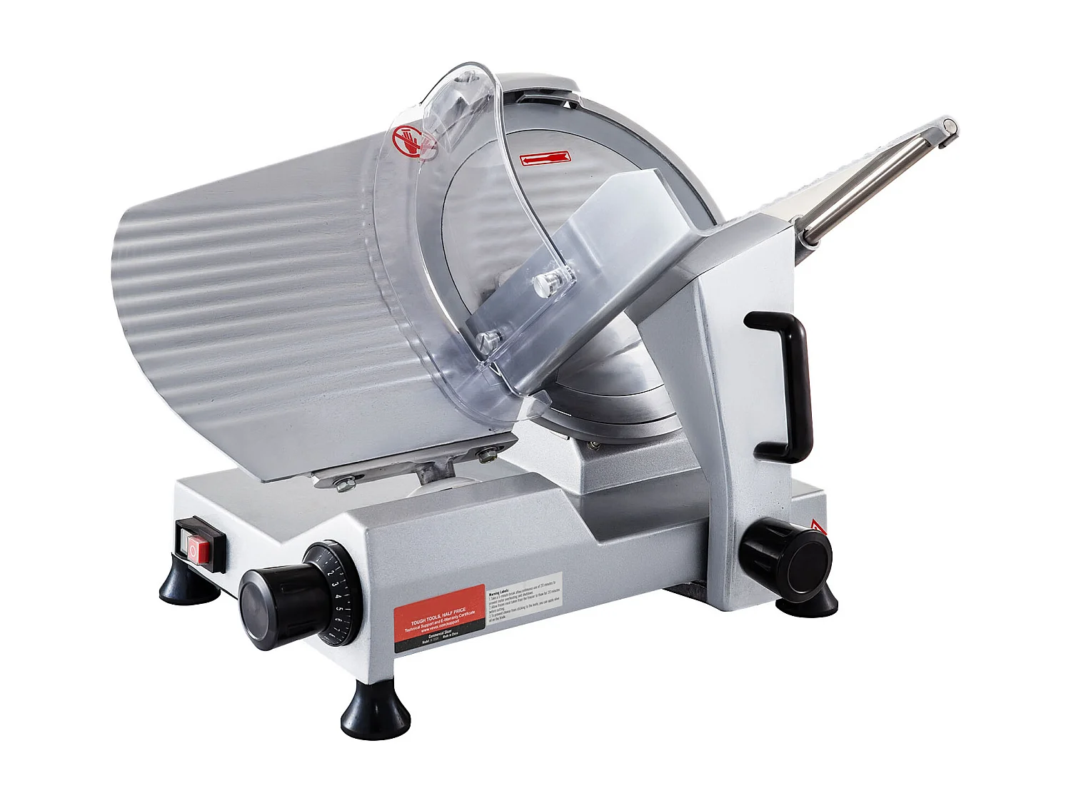 Affettatrice di Carne SucceBuy Elettrica Commerciale 320 W, Lama di 30CM, Taglio-Salumi 350-400 giri/min