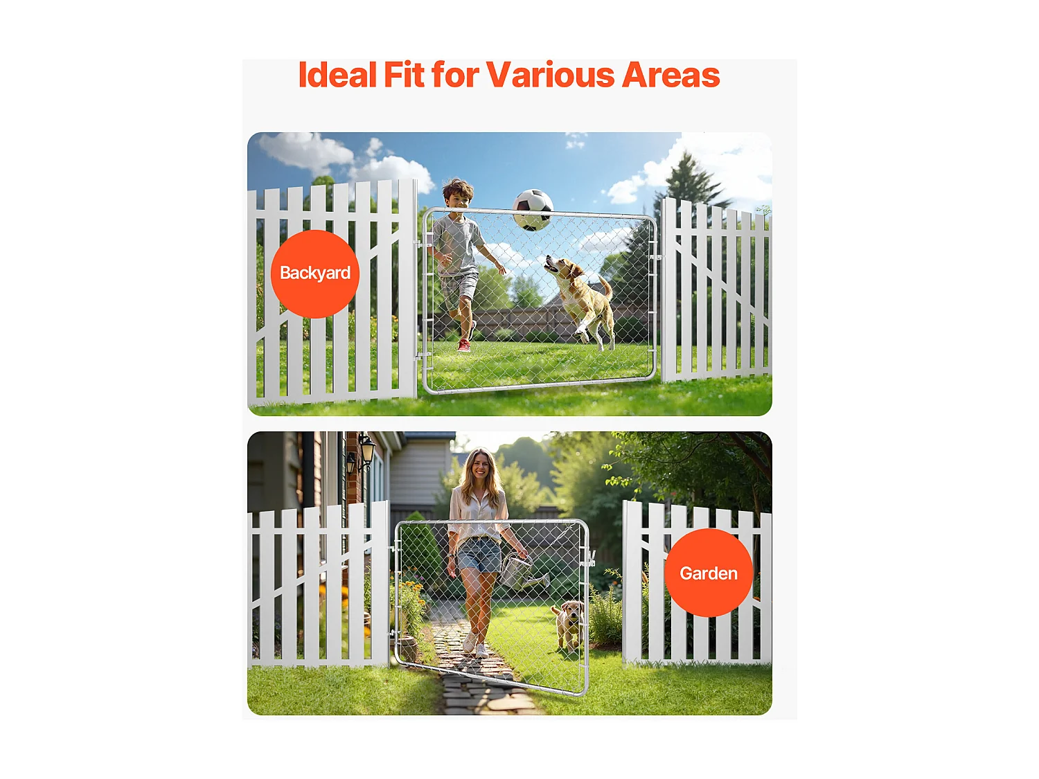 Tuinhekpoort, SucceBuy Gaas Tuinpoort 183×122 cm zonder Palen Inbegrepen