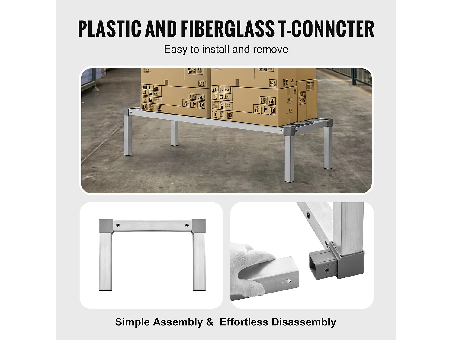 Opbergplank, SucceBuy Aluminium Stellingrek 121,92 × 50,8 × 30,48 cm 454 kg Capaciteit