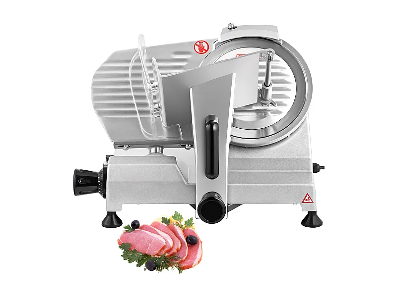Cortadora de Carne SucceBuy Eléctrica Comercial 200 W, Cuchilla de 20CM, Cortador de Embutidos 350-400 rpm
