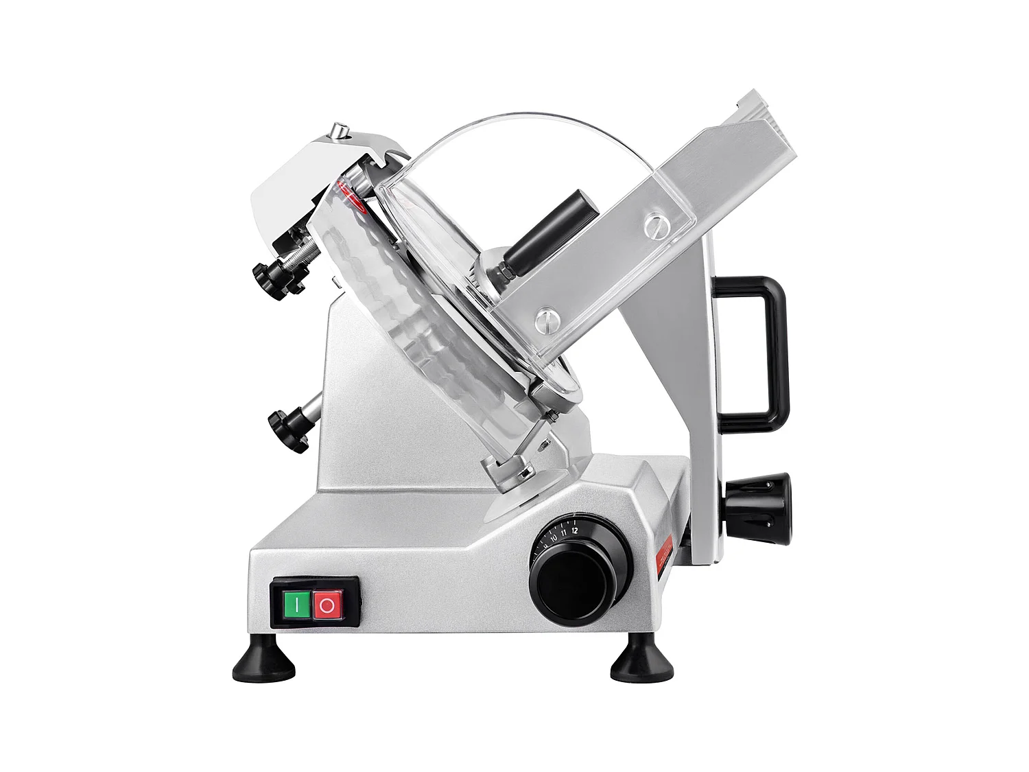 Trancheuse à Viande SucceBuy Électrique Commerciale 200 W, Lame de 20CM, Coupe-Charcuterie 350-400 tr/min