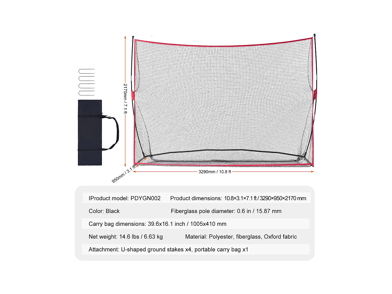 Filet d'Entraînement de Golf SucceBuy, 27 x 18cm, pour une Utilisation Intérieure/Extérieure