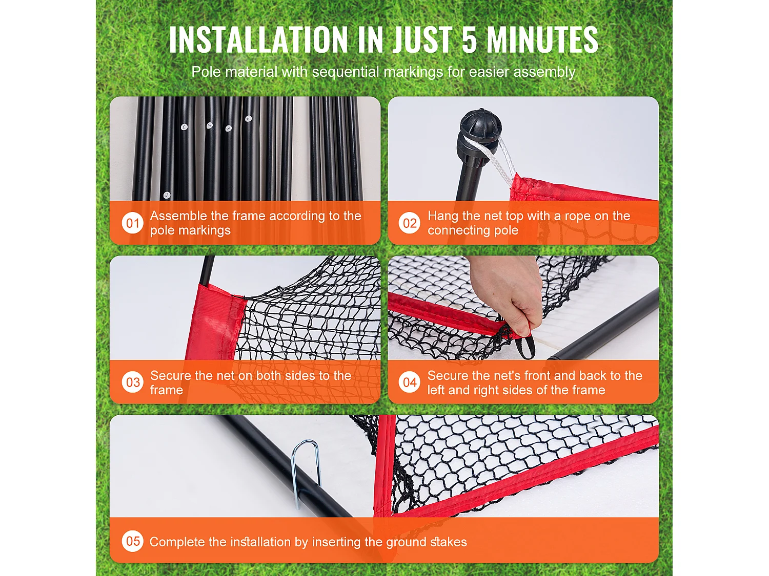 Golftrainingsnet SucceBuy, 27 x 18 cm, voor Gebruik Binnen/Buiten