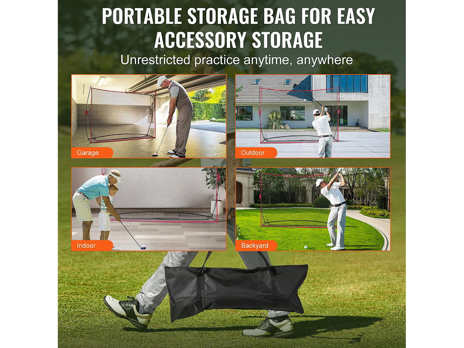 Golftrainingsnet SucceBuy, 27 x 18 cm, voor Gebruik Binnen/Buiten