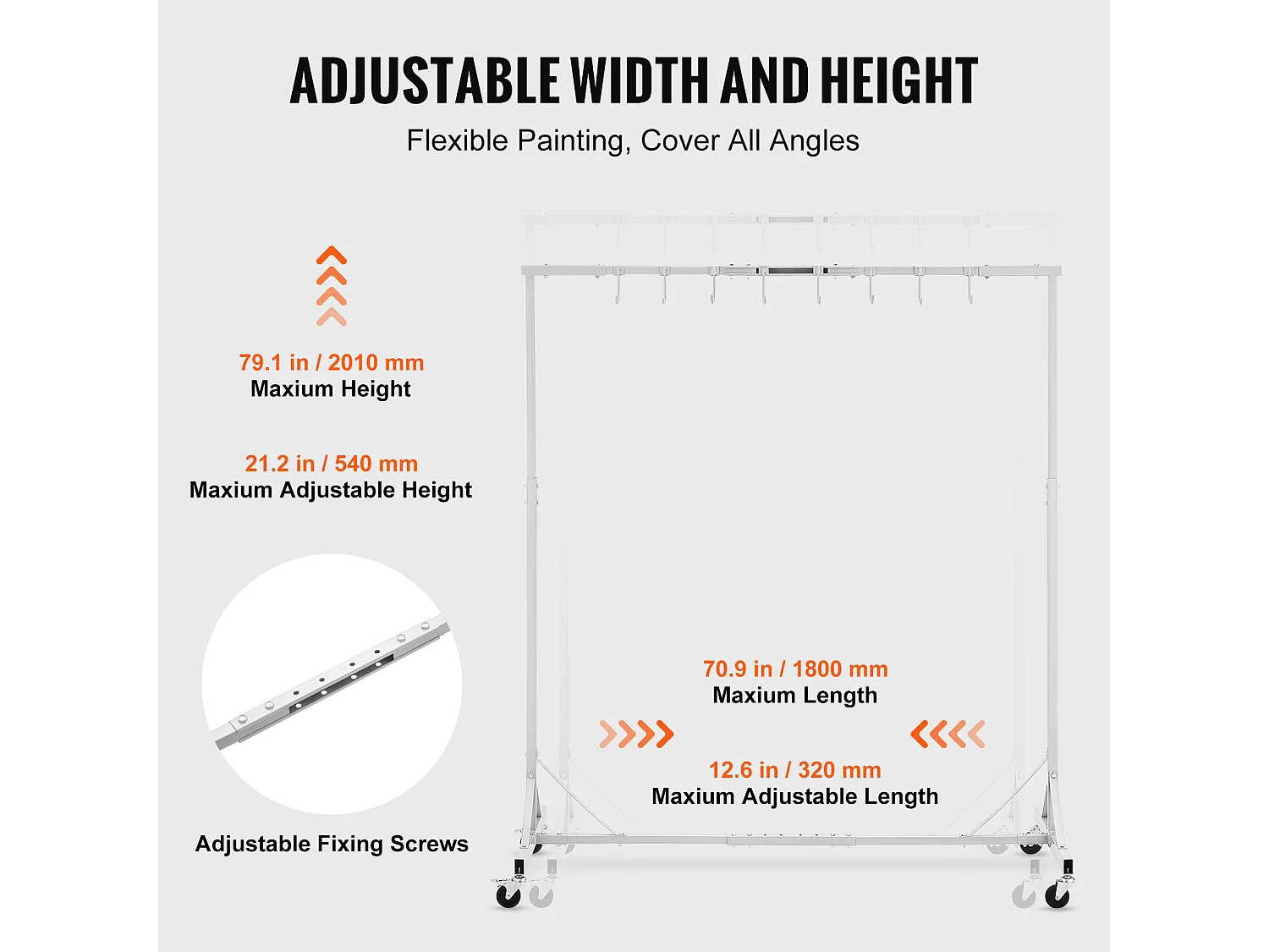 Opbergplank, SucceBuy Verstelbare Verfrek 8 Haken voor Auto Body