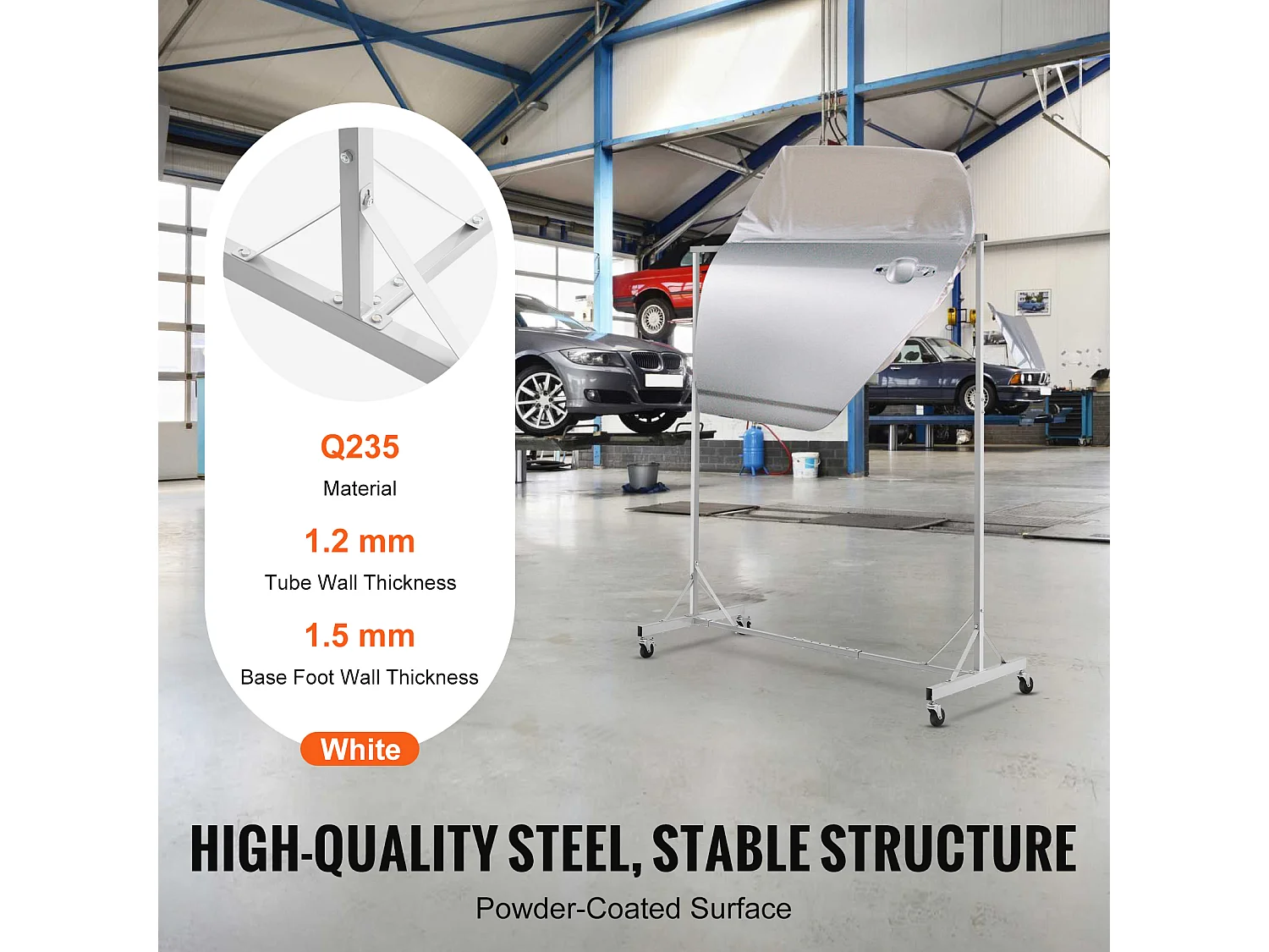 Opbergplank, SucceBuy Verstelbare Verfrek 8 Haken voor Auto Body