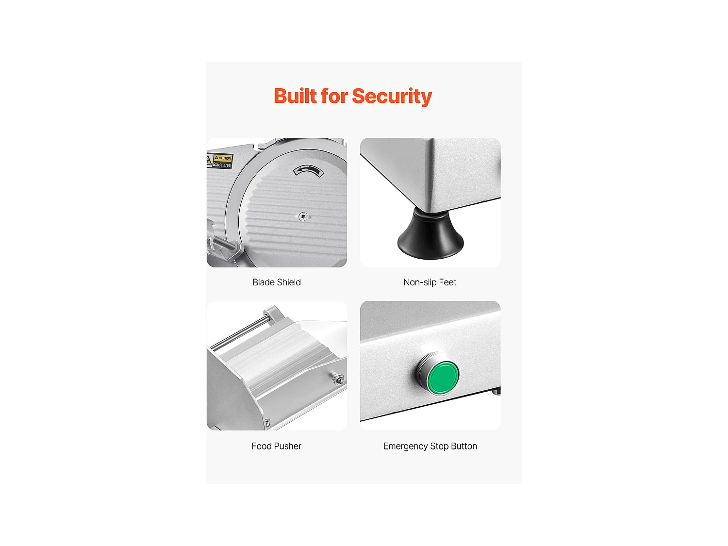 Fleischschneider SucceBuy 25CM, Fleisch-Schneider Elektrisch 180 W für Fleisch, Brot und Käse