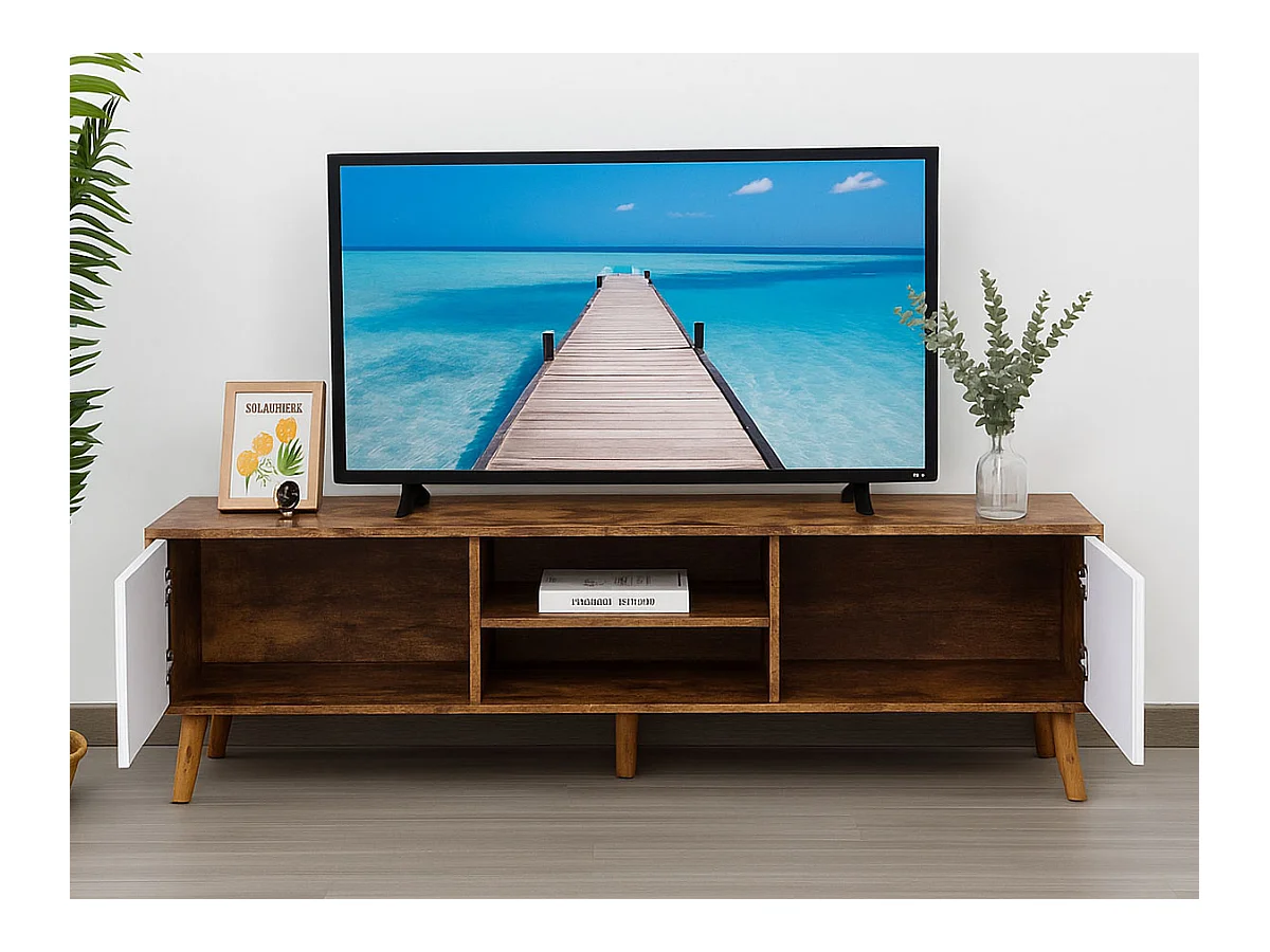 Móvel TV Istambul (Wengue, Branco)