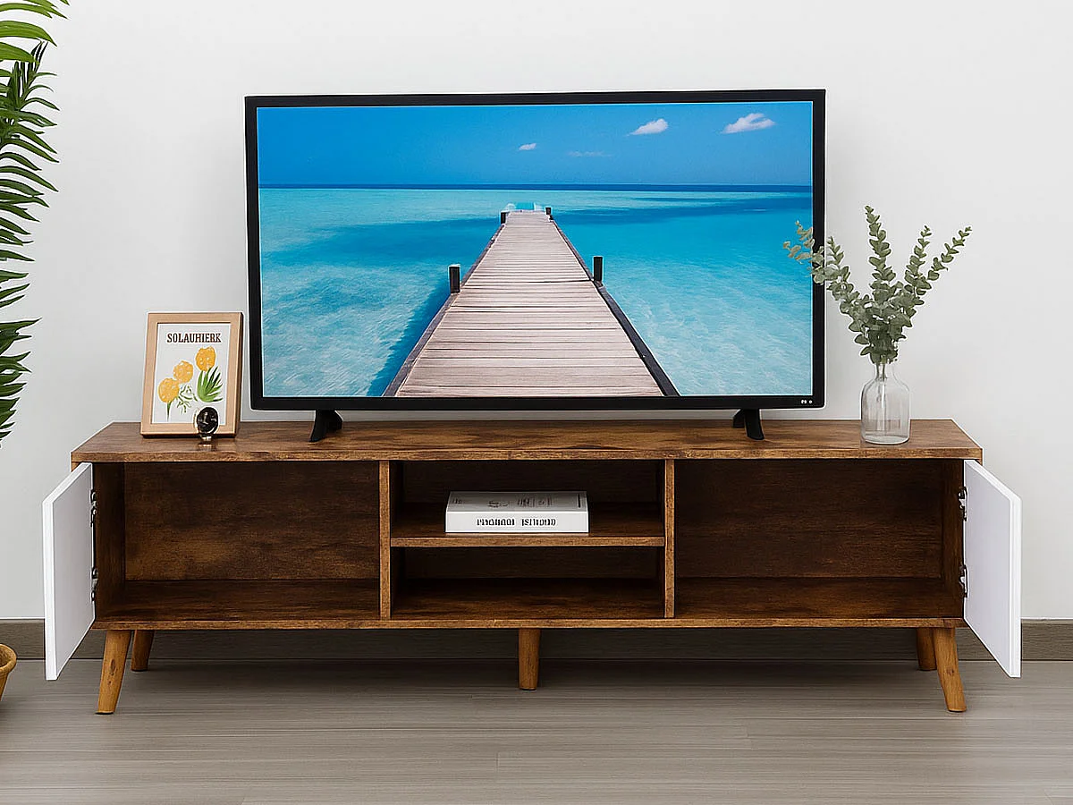 Móvel TV Istambul (Wengue, Branco)