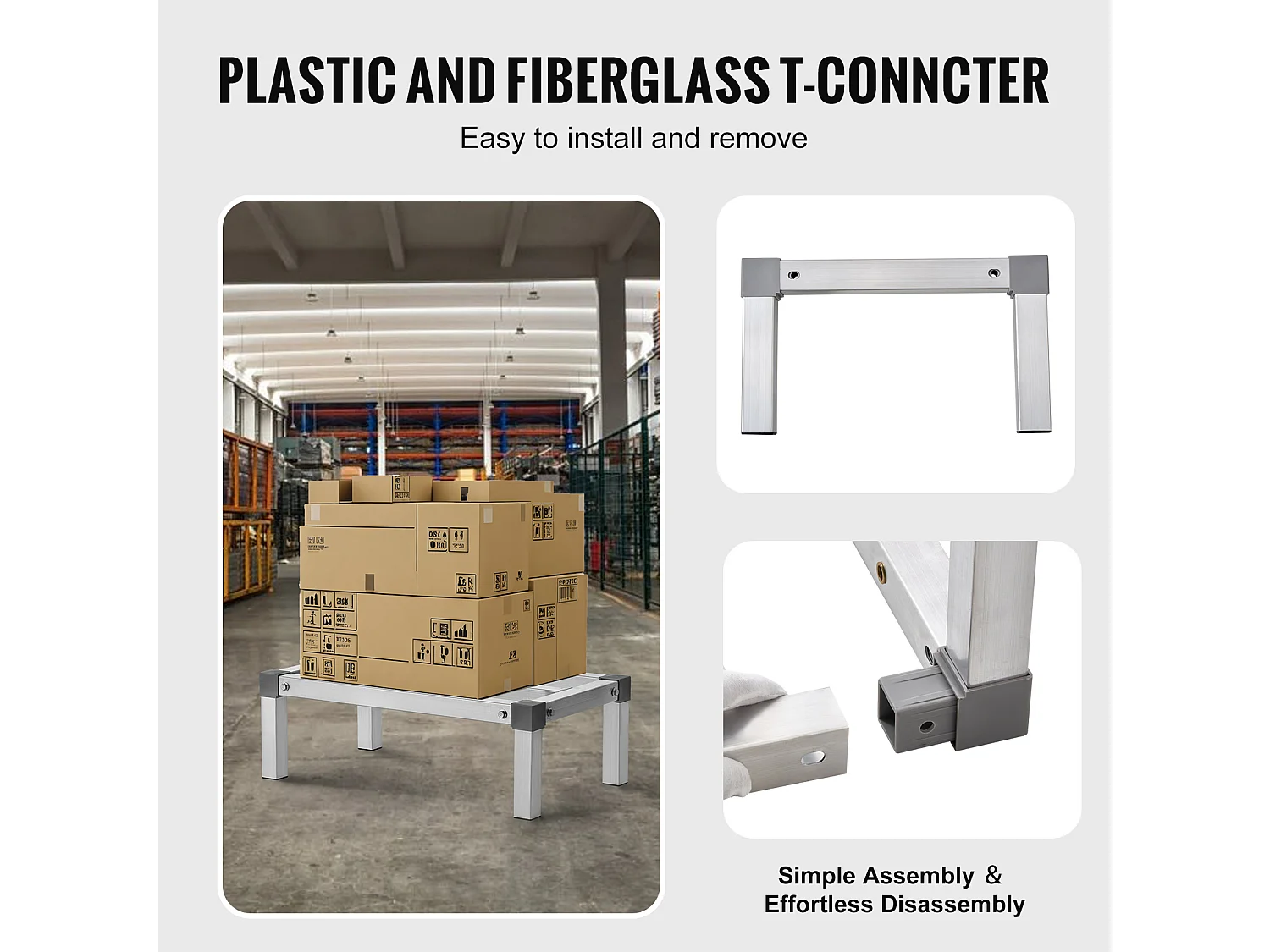 Półka Magazynowa, SucceBuy Aluminiowy Wspornik Półki Stały Wspornik Półki Regał Magazynowy 60,96 × 35,56 × 20,32 cm