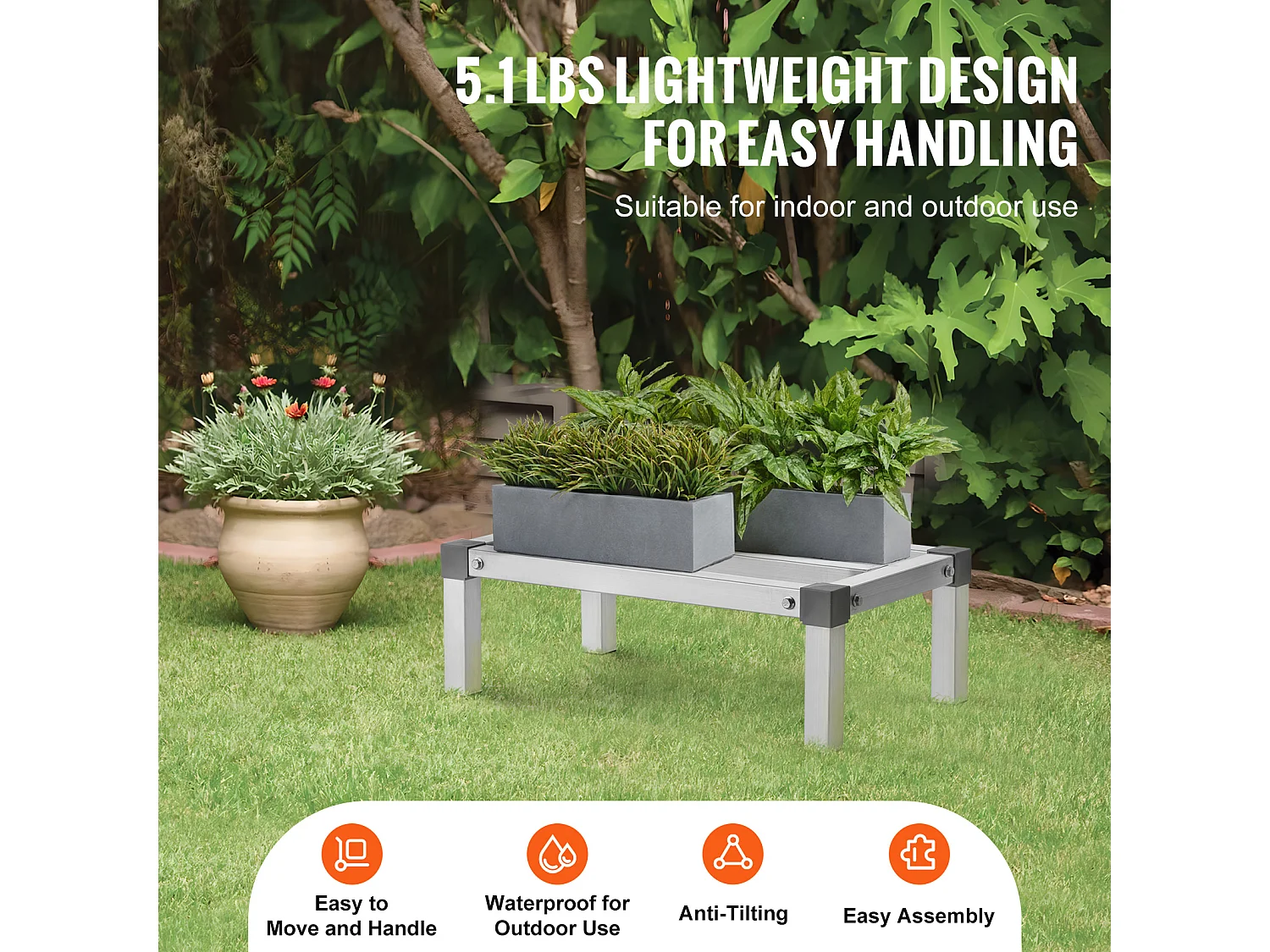 Półka Magazynowa, SucceBuy Aluminiowy Wspornik Półki Stały Wspornik Półki Regał Magazynowy 60,96 × 35,56 × 20,32 cm