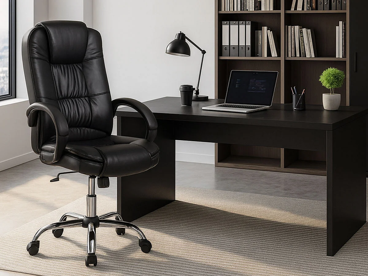 Cadeira de Escritório Executiva, Alvor (Preto)