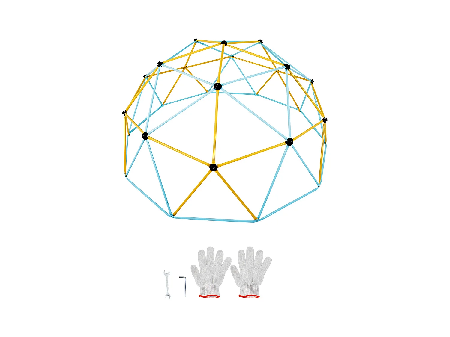 Dôme d'Escalade SucceBuy, 366 cm, Grimpeur à Dôme Géométrique, Salle de Jeux pour Enfants de 3 à 10 Ans