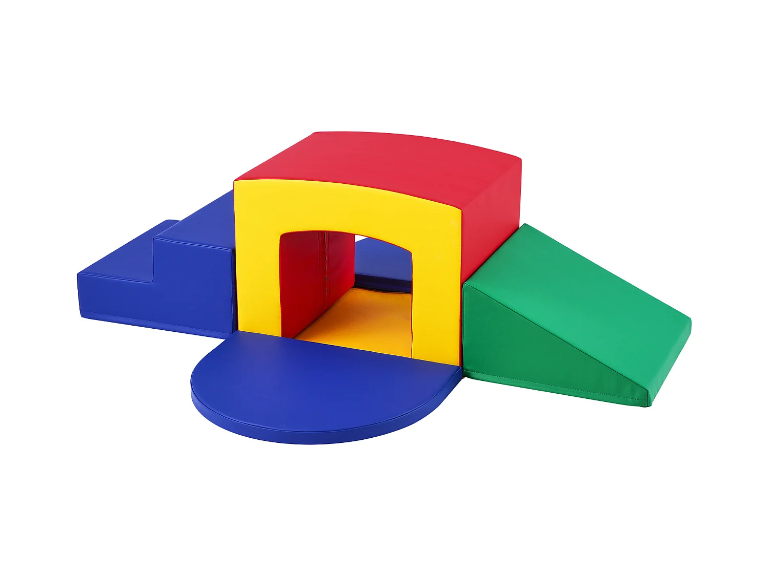 Jouets d'Escalade en Mousse pour Tout-Petits SucceBuy, Tunnel d'Escalade Simple avec Escaliers et Rampe, 5 Pièces