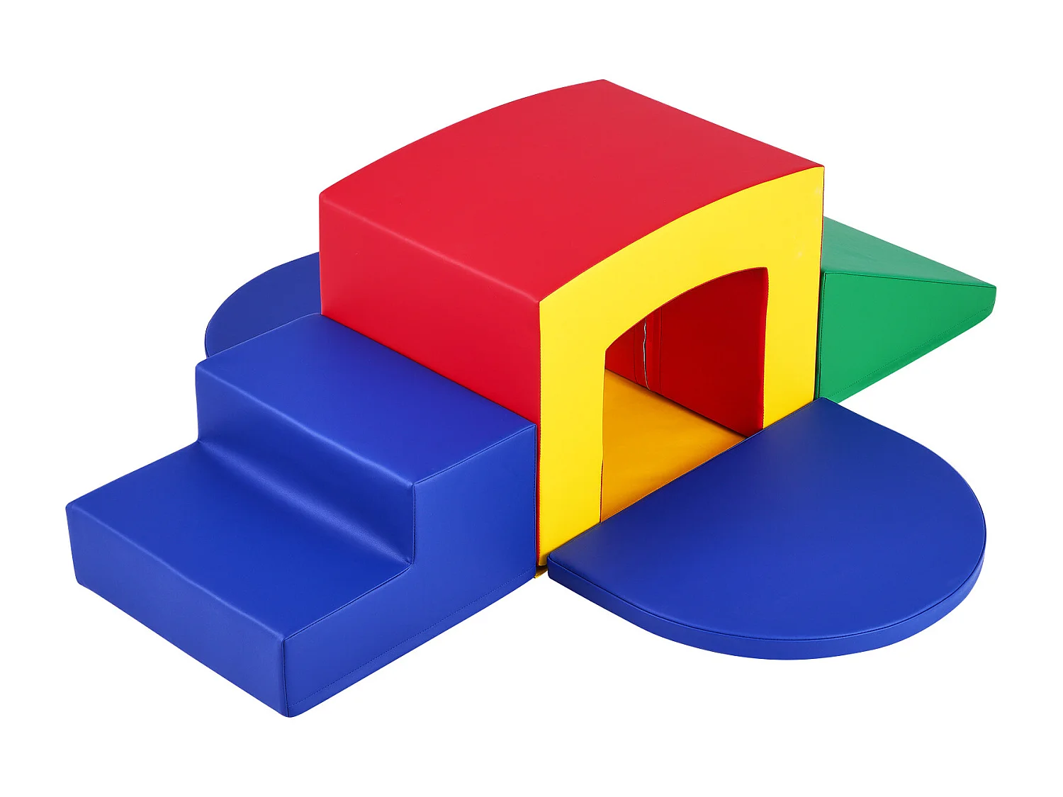 Jouets d'Escalade en Mousse pour Tout-Petits SucceBuy, Tunnel d'Escalade Simple avec Escaliers et Rampe, 5 Pièces