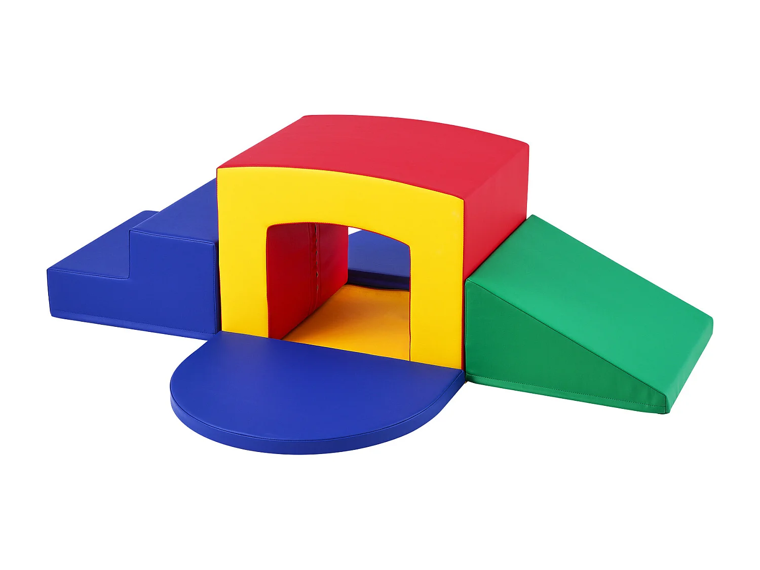 Jouets d'Escalade en Mousse pour Tout-Petits SucceBuy, Tunnel d'Escalade Simple avec Escaliers et Rampe, 5 Pièces