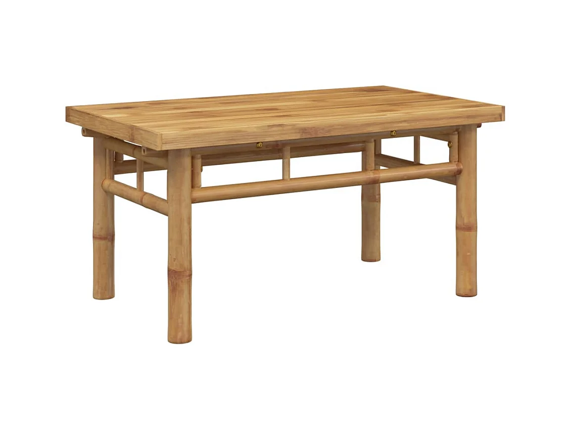 Table basse de salon bambou marron 70 x 40 x 35 cm DEC037127