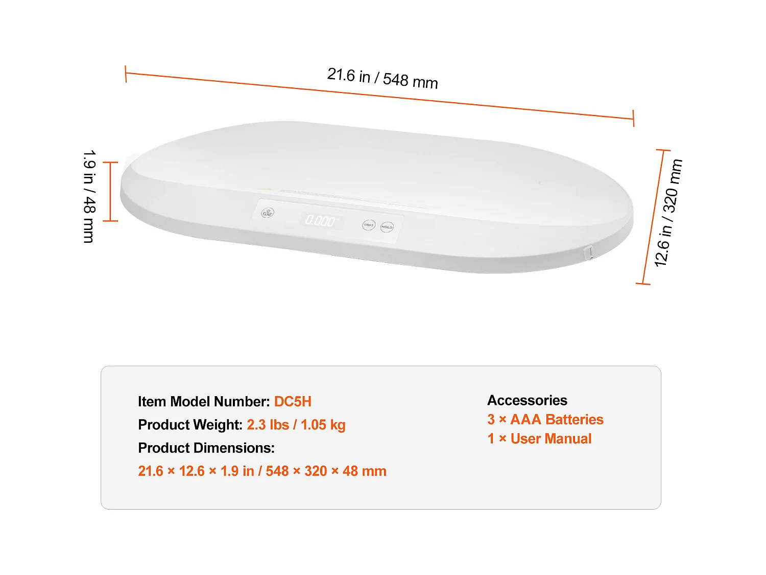 Balance Numérique Intelligente Pèse-Bébé SucceBuy, Bluetooth pour Bébé 40 kg avec Ruban Adhésif