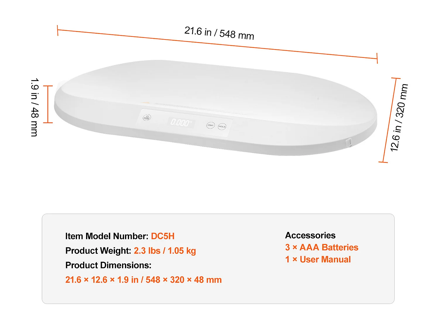 Balance Numérique Intelligente Pèse-Bébé SucceBuy, Bluetooth pour Bébé 40 kg avec Ruban Adhésif