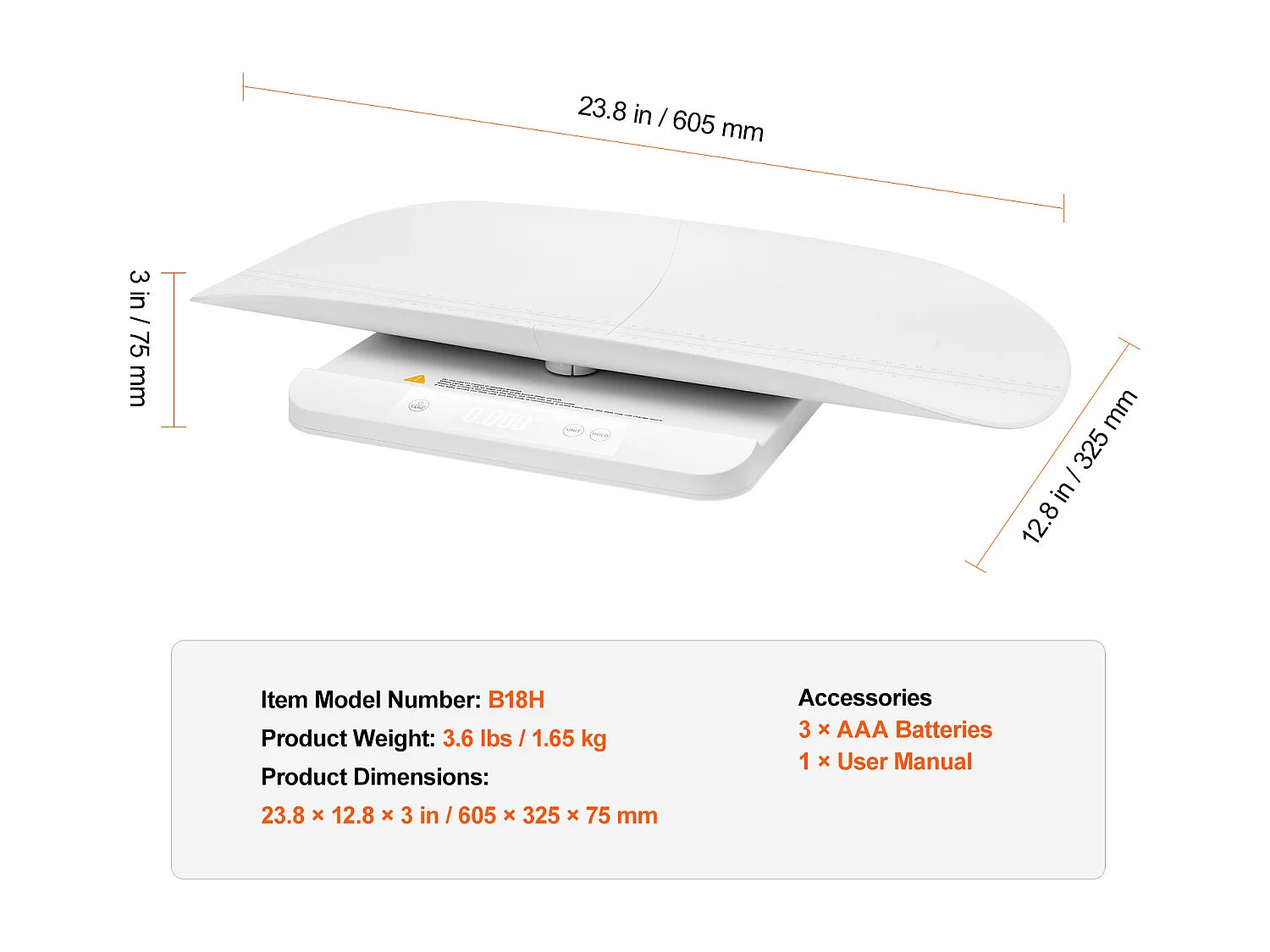 Intelligente Digitale Babywaage SucceBuy , Bluetooth für Babys mit Haltefunktion, 5 Einheiten für Kleinkinder, Haustiere, 3 Batterien im Lieferumfang Enthalten