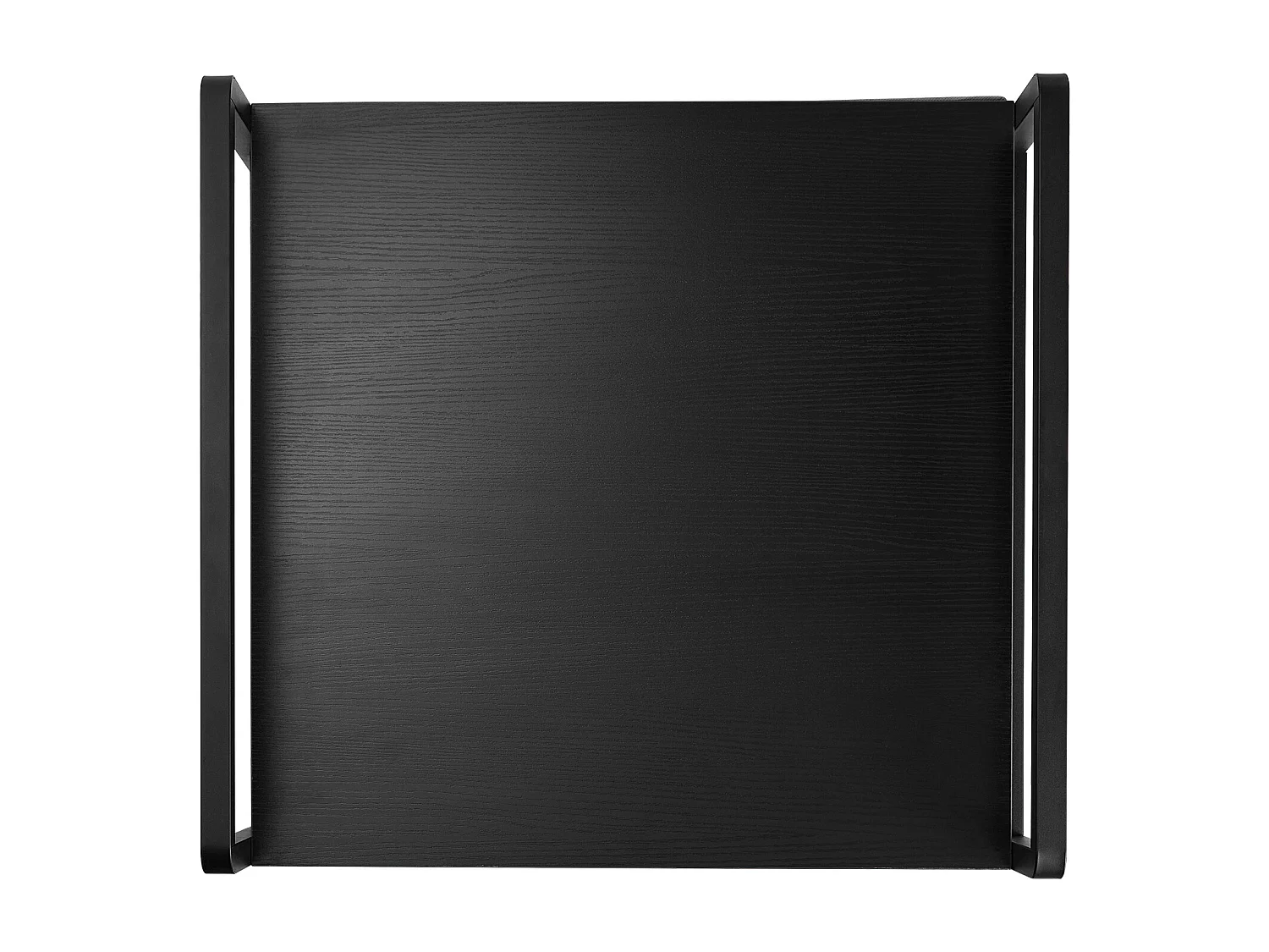 Table d'appoint avec Rangement, Support de Mini-Réfrigérateur SucceBuy,  Capacité de 80 kg, Noir, Mini Table de Réfrigérateur avec 2 Tiroirs