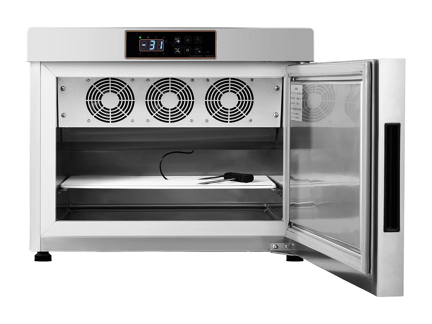 Congélateur Rapide Commercial SucceBuy, Refroidisseur Rapide à 4 Plateaux, 32 L, pour Fruits de mer et Crème Glacée