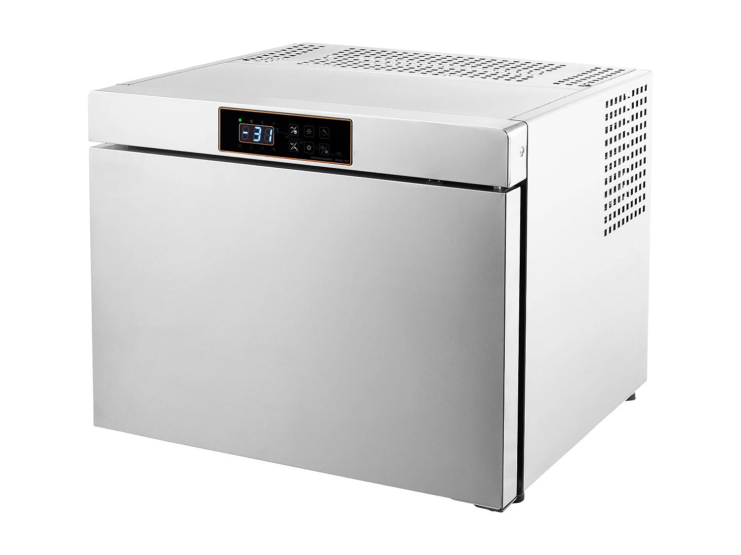 Congélateur Rapide Commercial SucceBuy, Refroidisseur Rapide à 4 Plateaux, 32 L, pour Fruits de mer et Crème Glacée