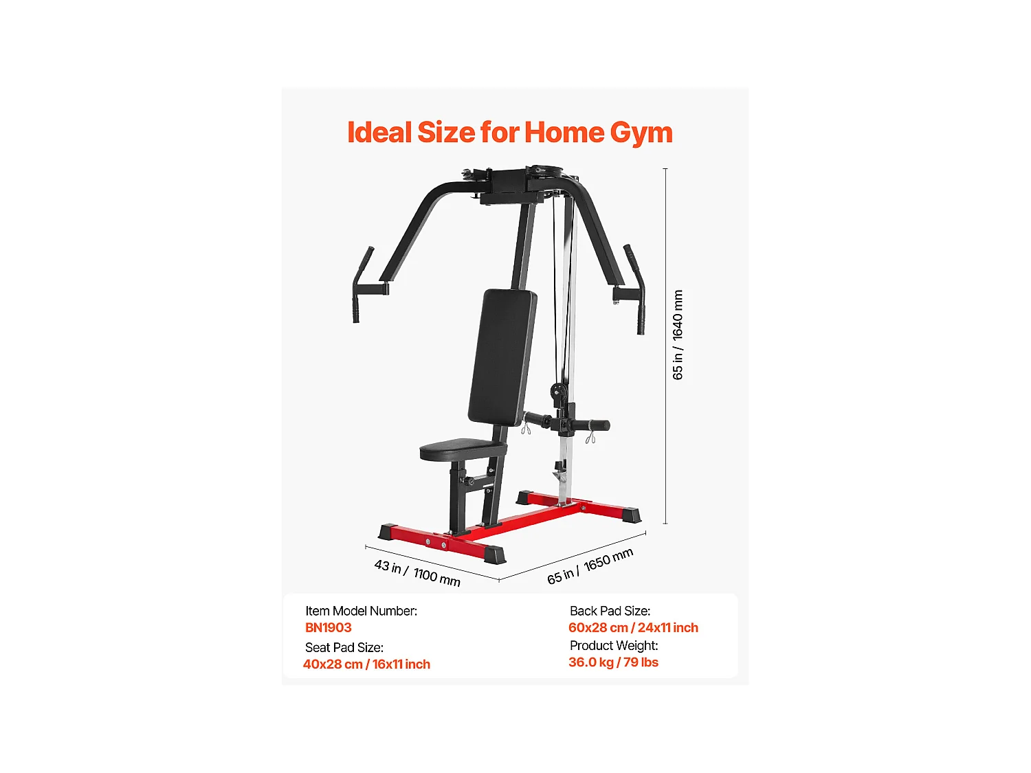 Appareil de Musculation SucceBuy, Presse Pectoral Réglable, Capacité de 204 kg, Gym Domicile pour Poitrine, Dos, Deltoïde Arrière et Épaules