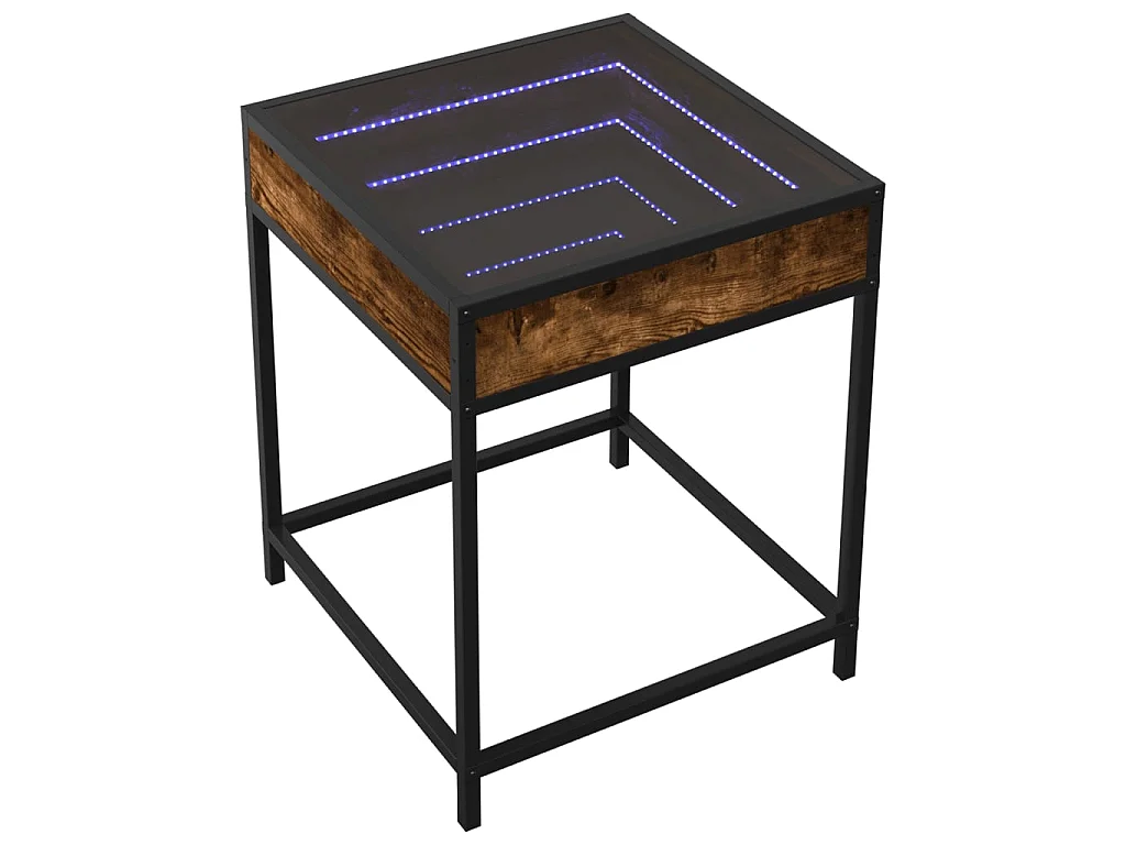 Table de chevet design métal 40 x 40 x 51 cm DEC037544