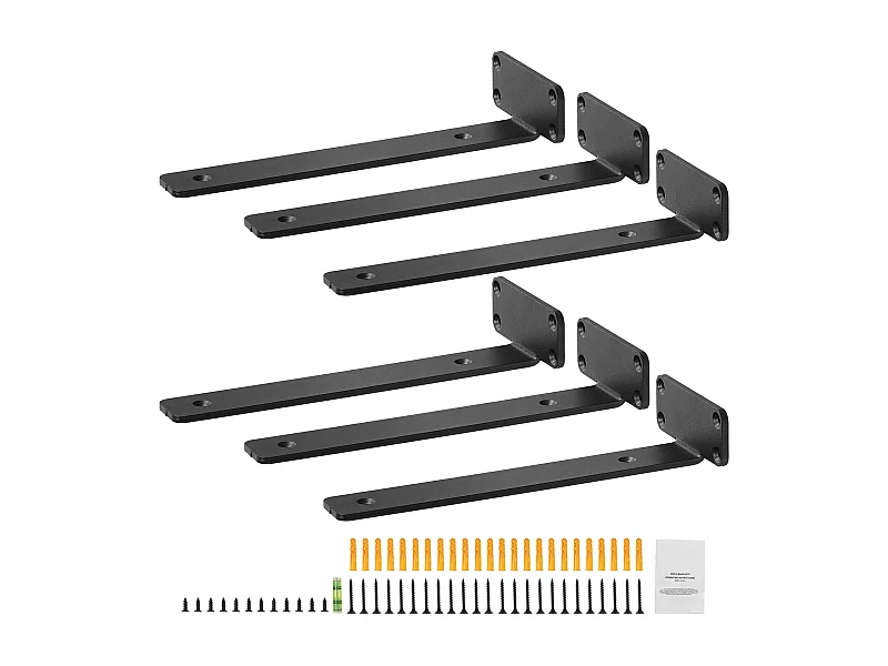 Planksteun SucceBuy, 30 x 10 x 4 cm, 6 Stuks, Robuust Zwevend, voor Woonkamers, Kantoren, Keukens, Badkamers en Bureaus