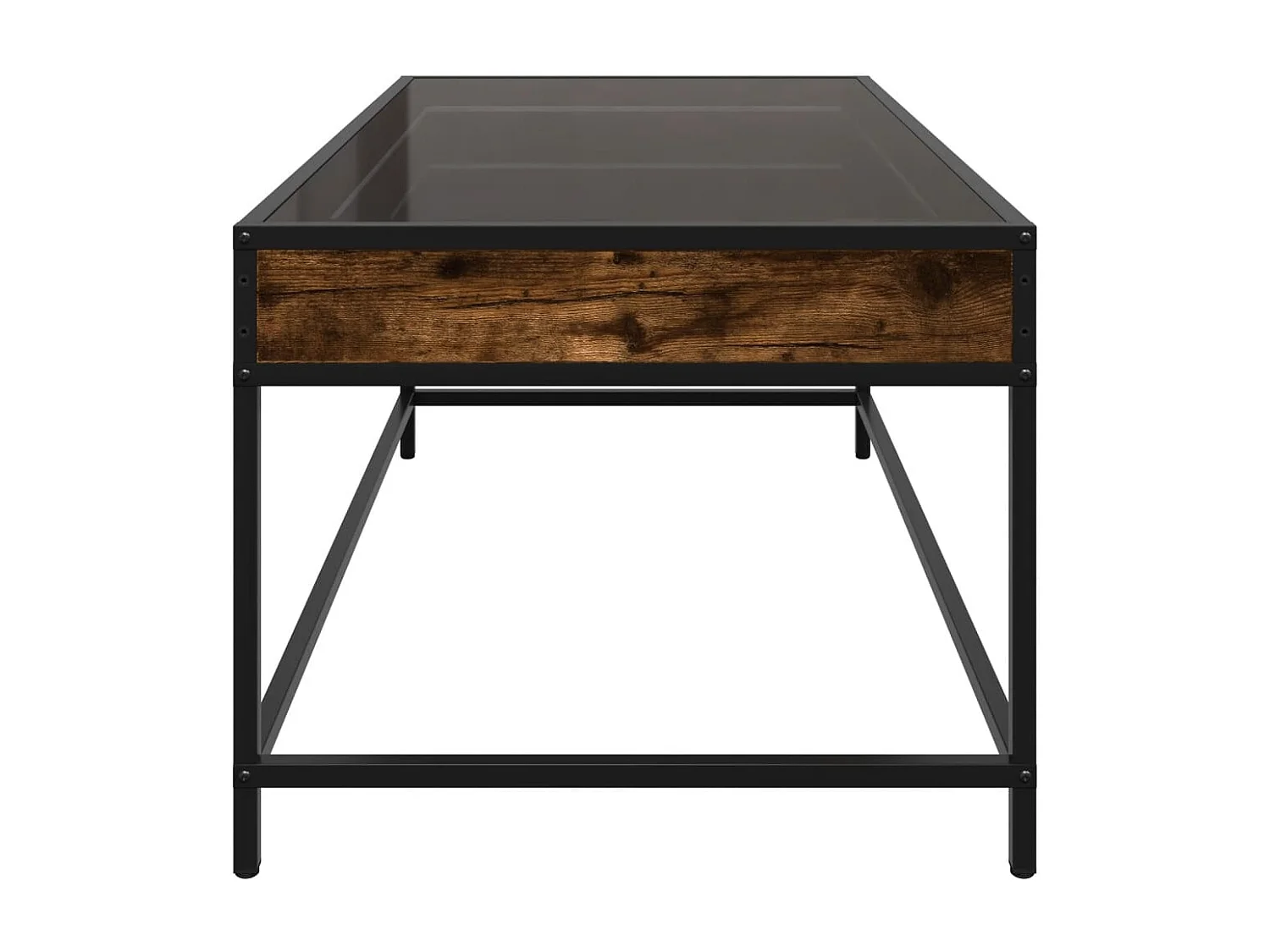 Table basse de salon métal 90 x 50 x 41 cm DEC037457