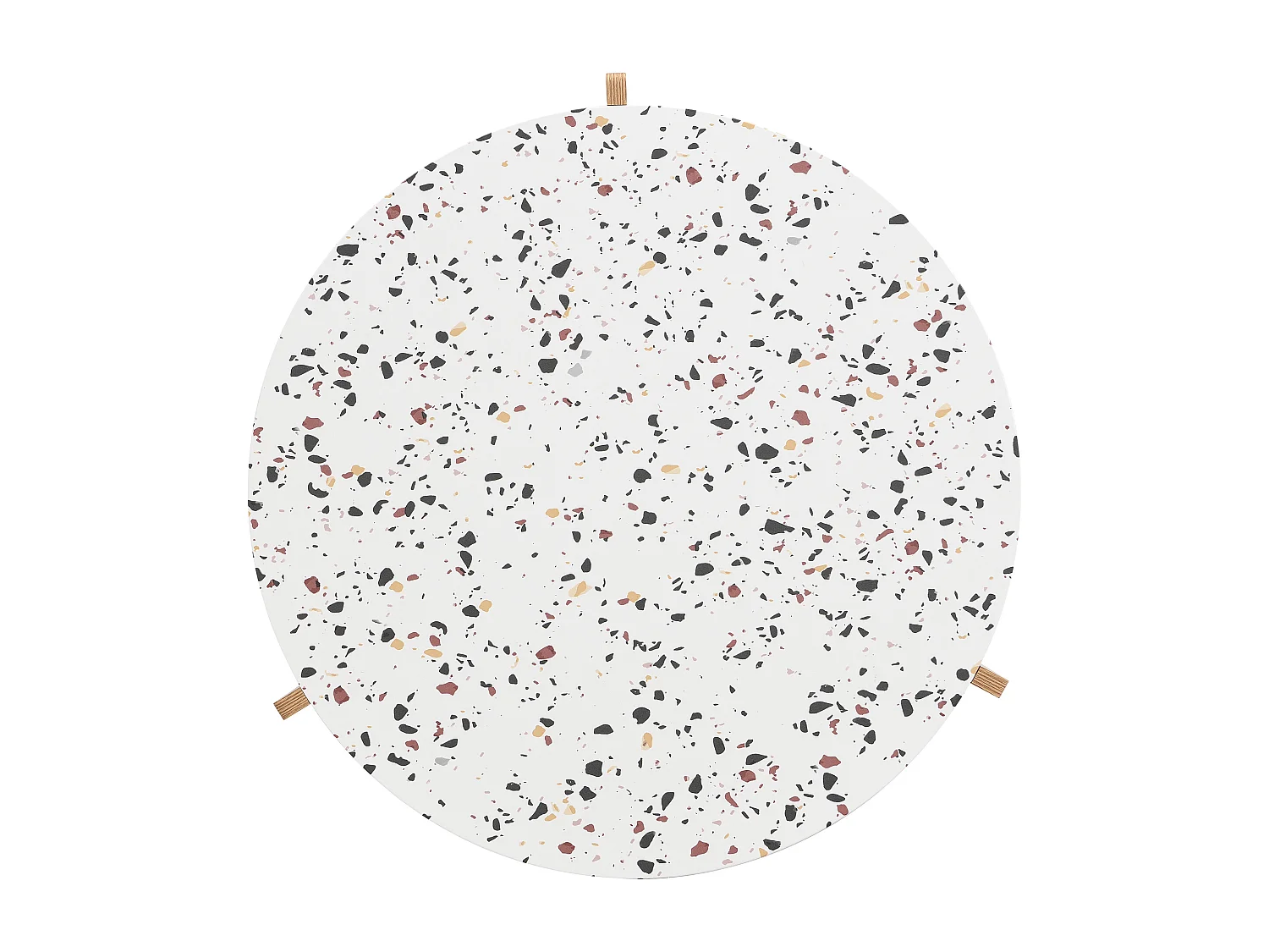 Conjunto de 2 mesas de centro artísticas encaixáveis ​​(70/50 cm) com pernas resistentes