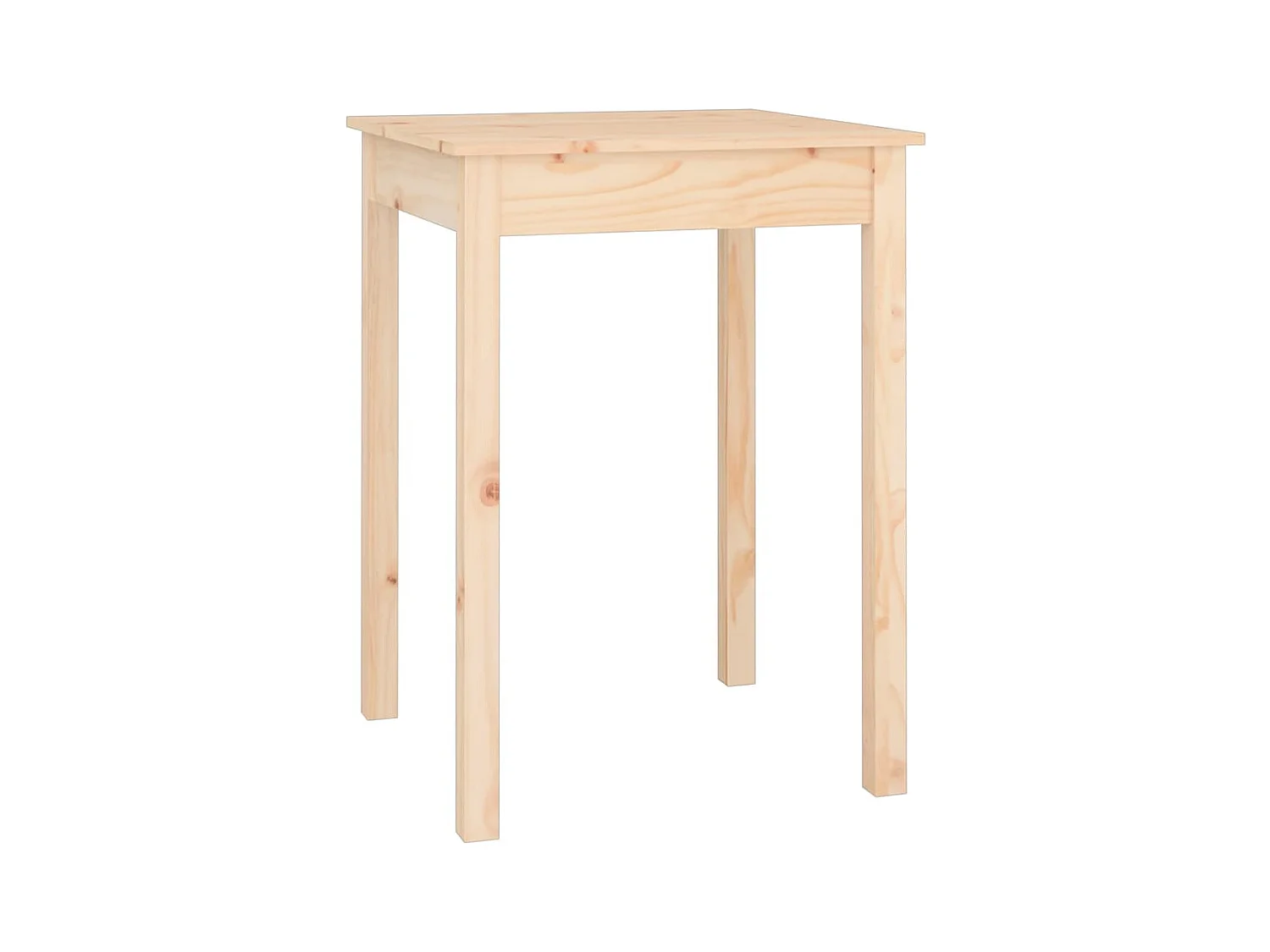 Table d'appoint design simple bois marron 55 x 55 x 75 cm DEC036748