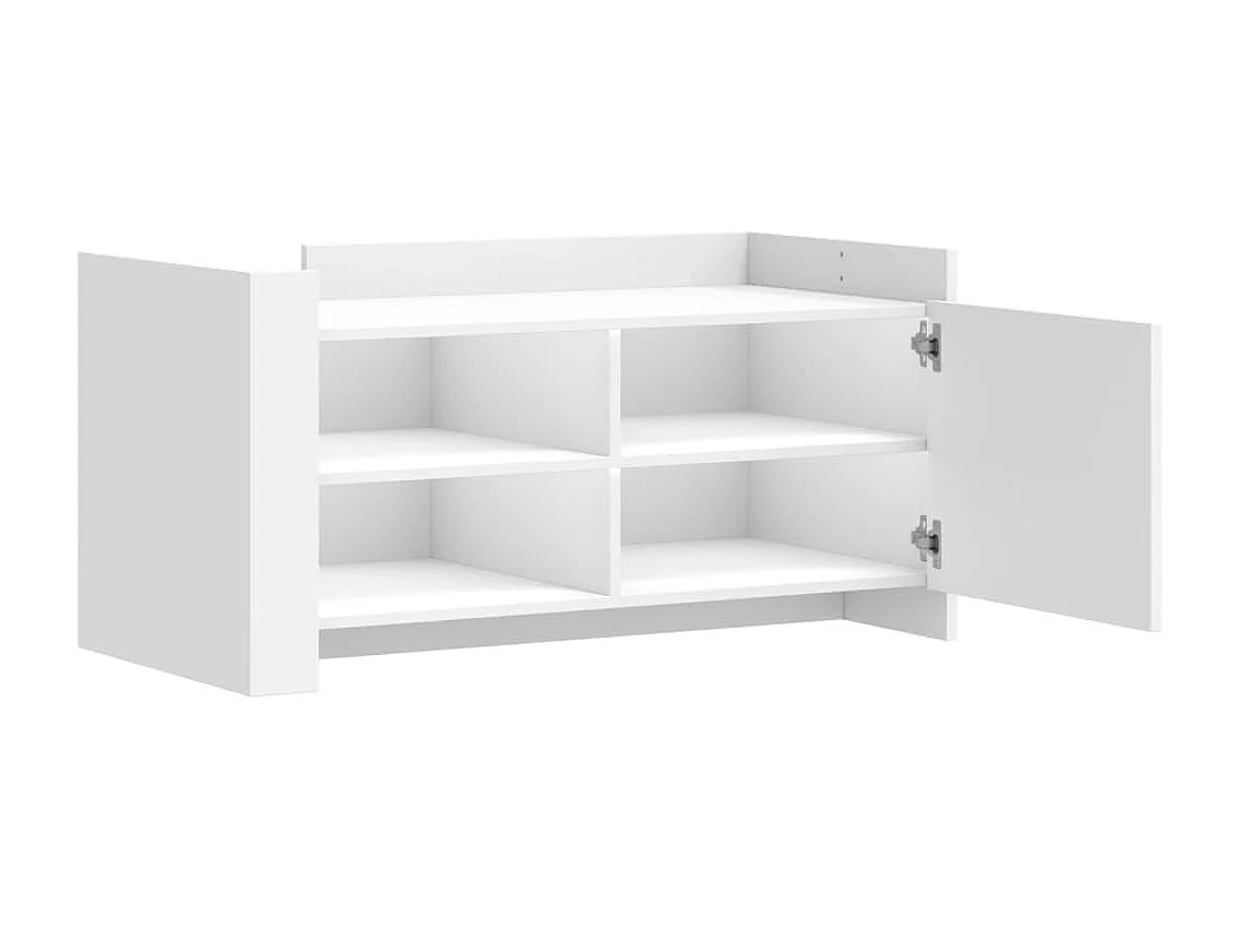 Table basse de salon bois blanche 100 x 50 x 50 cm DEC037797