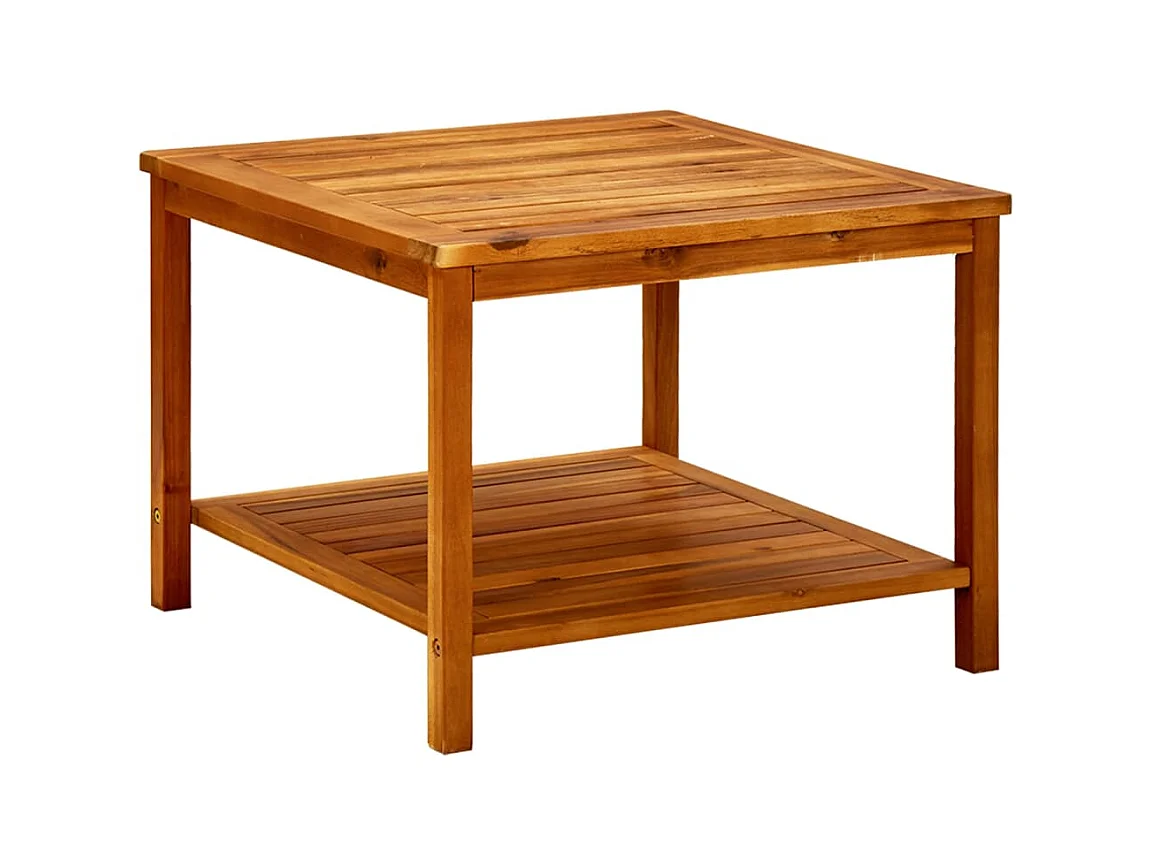 Table basse de salon bois marron 60 x 60 x 45 cm DEC037110